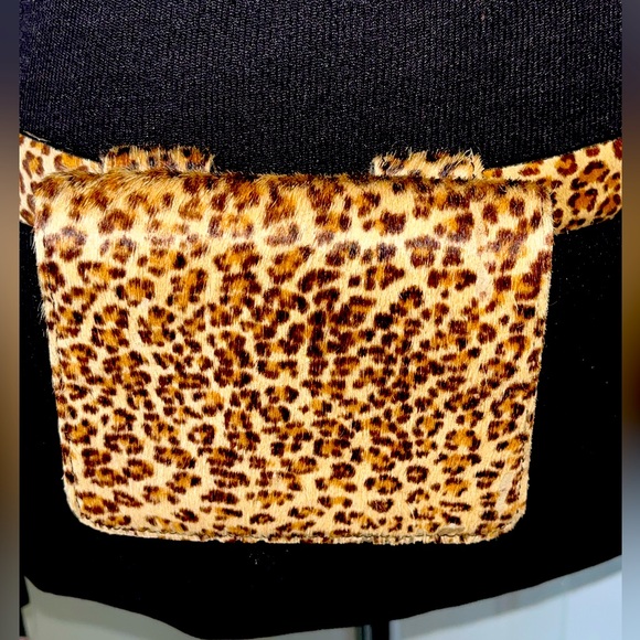 WCM New York Calf hair leopard print n leather belt with bag. - Picture 6 of 7